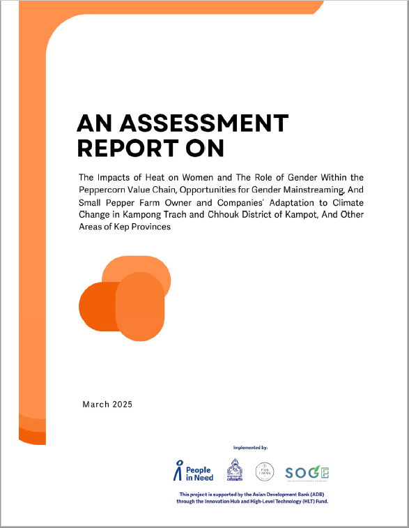 An Assessment Report on the Impacts of Heat on women and the Role of Gender within the Peppercorn Value Chain